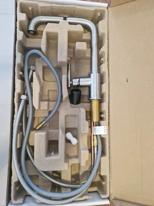 Misturador Monocomando Kohler de Cozinha Purist com Ducha Inox Escovado - Foto 4