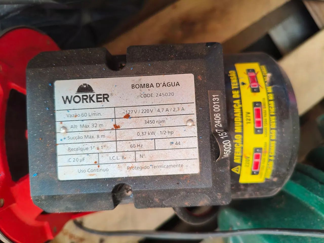 Bomba de água  auto aspirante  1/3 e1/2cv - Foto 2