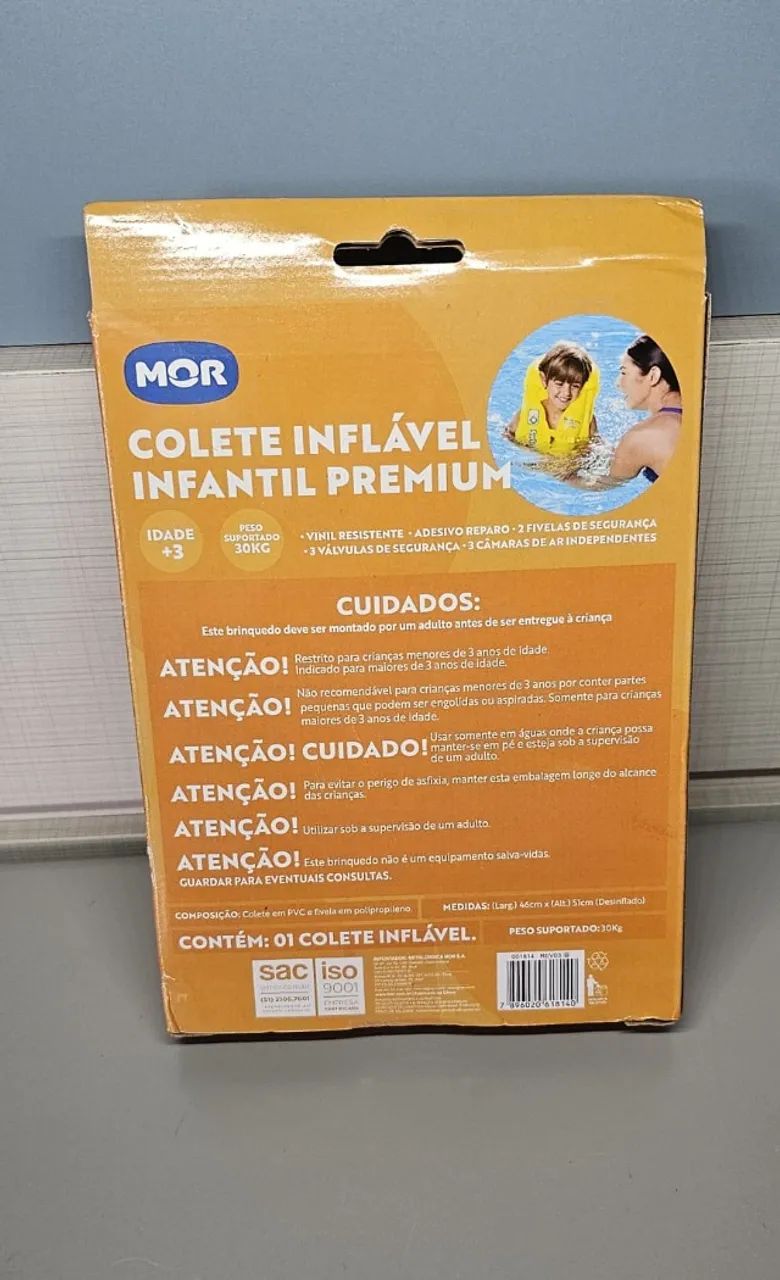 Colete Inflável Infantil Premium - Mor - Foto 3