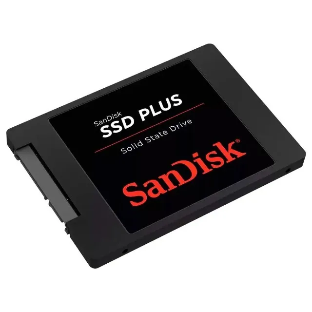SSD 2TB SanDisk Plus, SATA III, 2.5", Leitura: 545MB/s, Gravação: 450MB/s Novo Lacrado