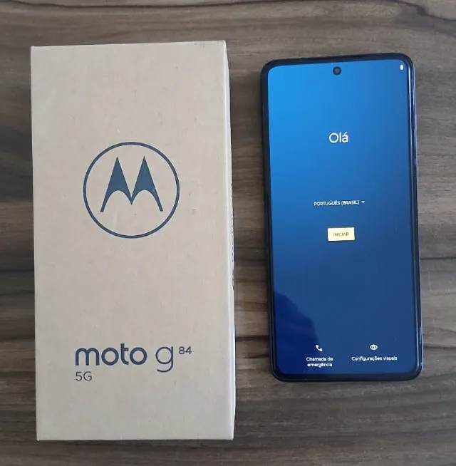 Celular Smartphone Motorola Moto G84 5G 256GB Câmera Traseira Dupla Selfie 16MP Tela 6.55?