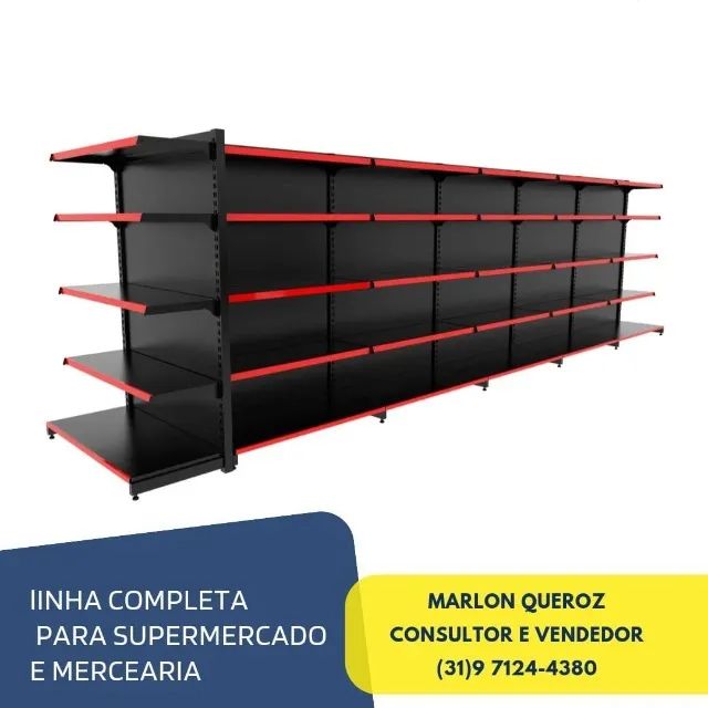 Gondola de Centro Preta Polar 1,70x1,00M