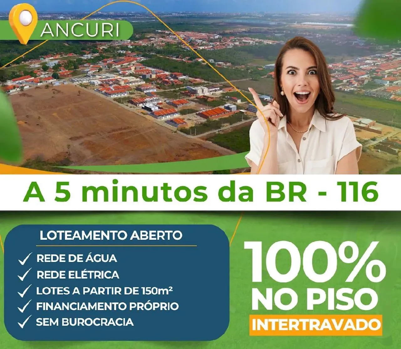 LOTES NA MELHOR LOCALIZAÇÃO DO Ancuri - Itaitinga - CE