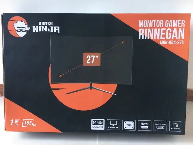 Monitor Gamer ? NINJA 27' 1440P QuadHD 165Hz (Com defeito) - Foto 2
