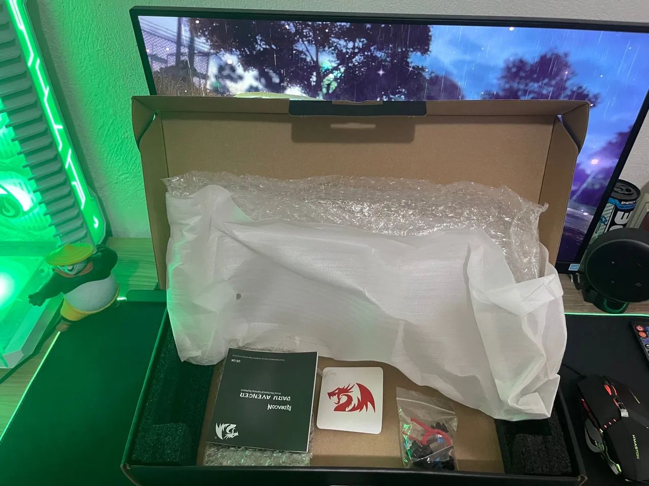 Teclado Gamer Dark Avenger switches blue - Foto 4