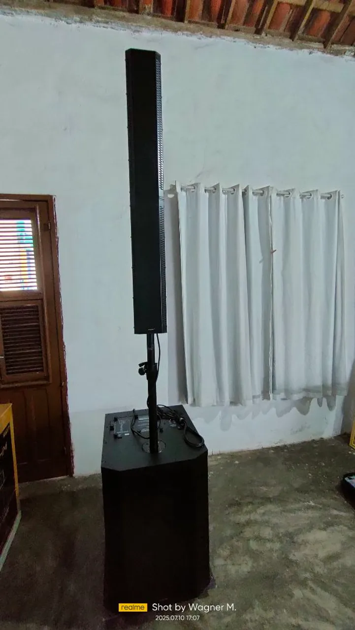 Sistema caixa torre satélite GRT 15 FRAHM app para áreas abertas