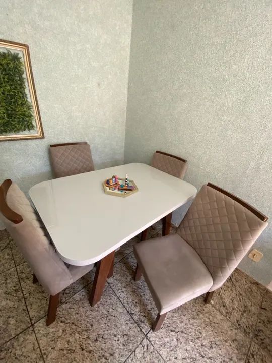 Conjunto de Mesa e Cadeiras para Jantar - Foto 4