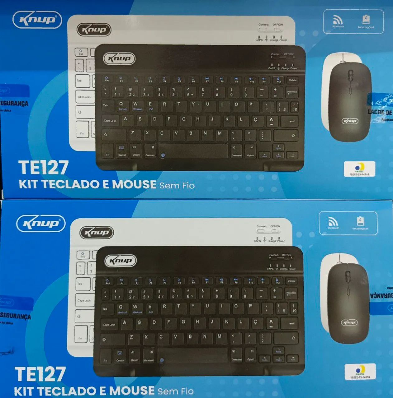 Kit Teclado e Mouse Sem Fio Knup TE127 - Foto 2