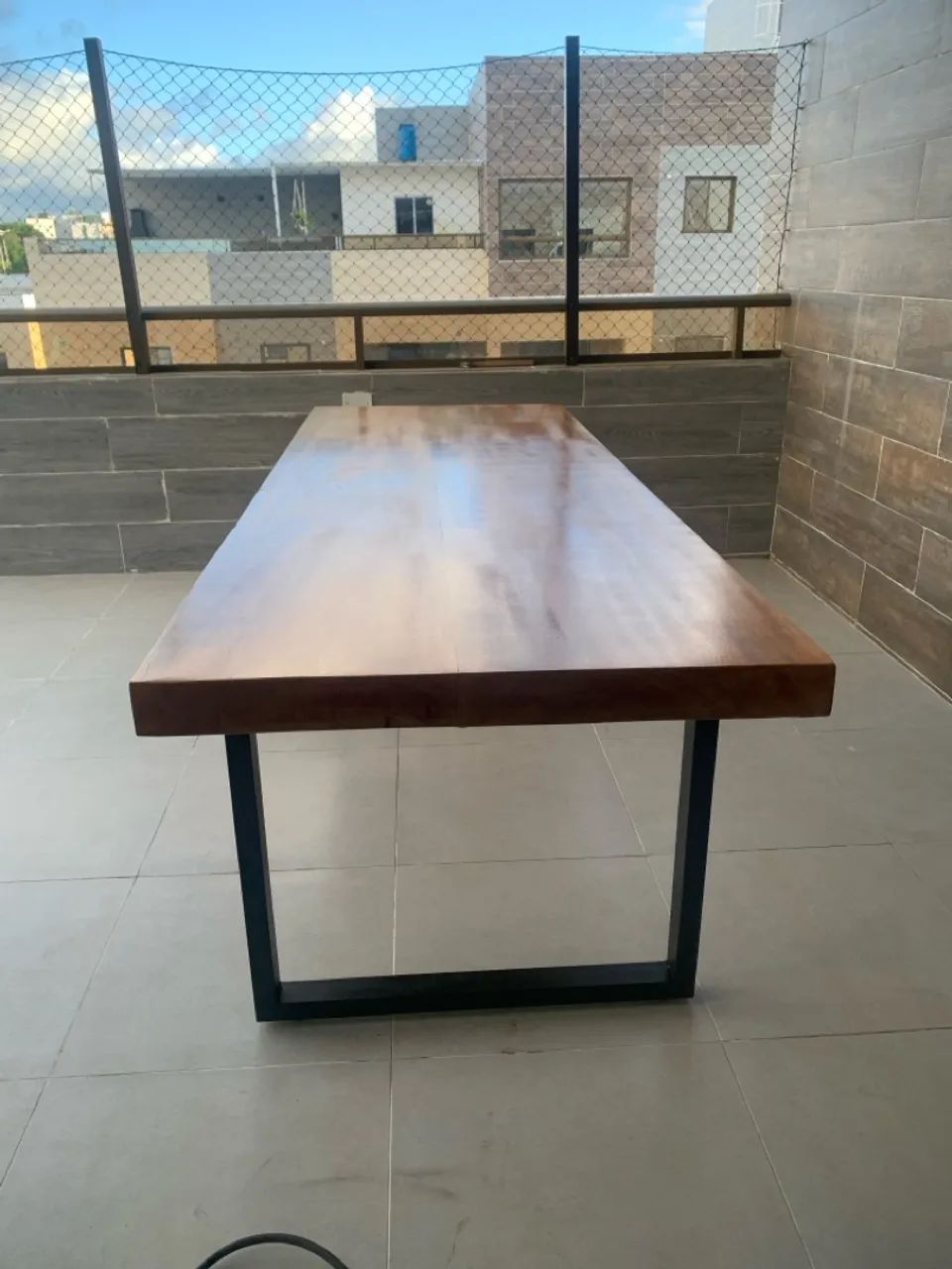 Mesa quadrejada com base em metalon  - Foto 3