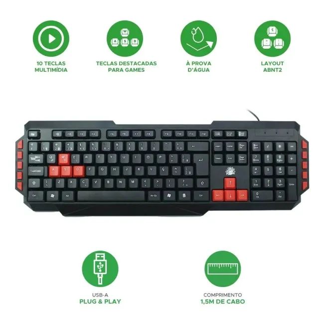 Teclado Gamer Start Ideal para Jogos - Foto 4