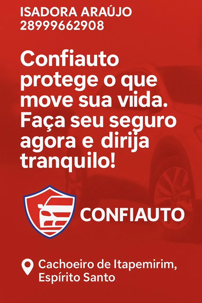 Proteja seu veículo comigo. ?