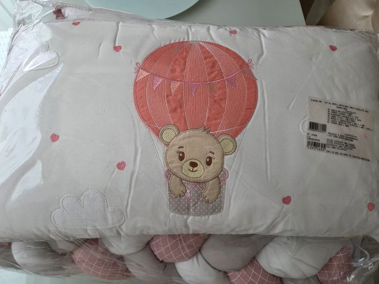 Kit Berço Margia Charlotte Rose 10 Peças 