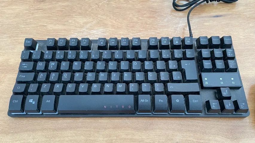 Teclado Gamer Acer Nitro Led Retroiluminado Rgb Usb Abnt 2