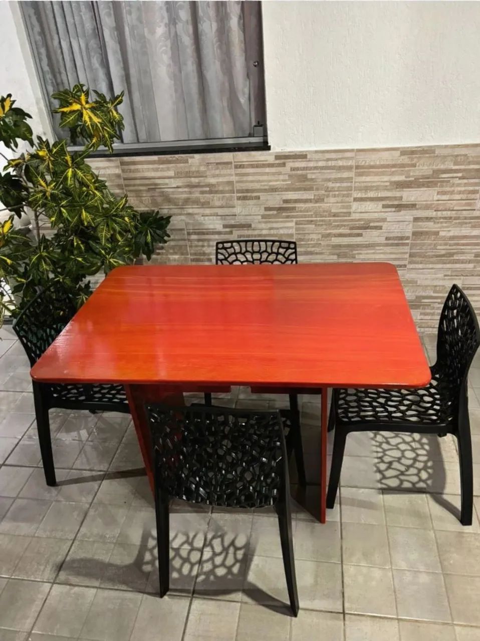Mesa pedra de ardósia pintada e envernizada  - Foto 2