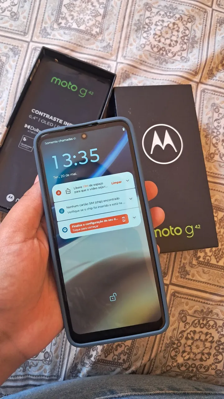Moto g 42- 128 gb seminovo na caixa
