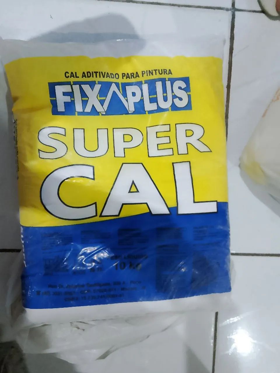 Super Cal FixaPlus - Cal Aditivada para Pintura 10kg - Foto 2