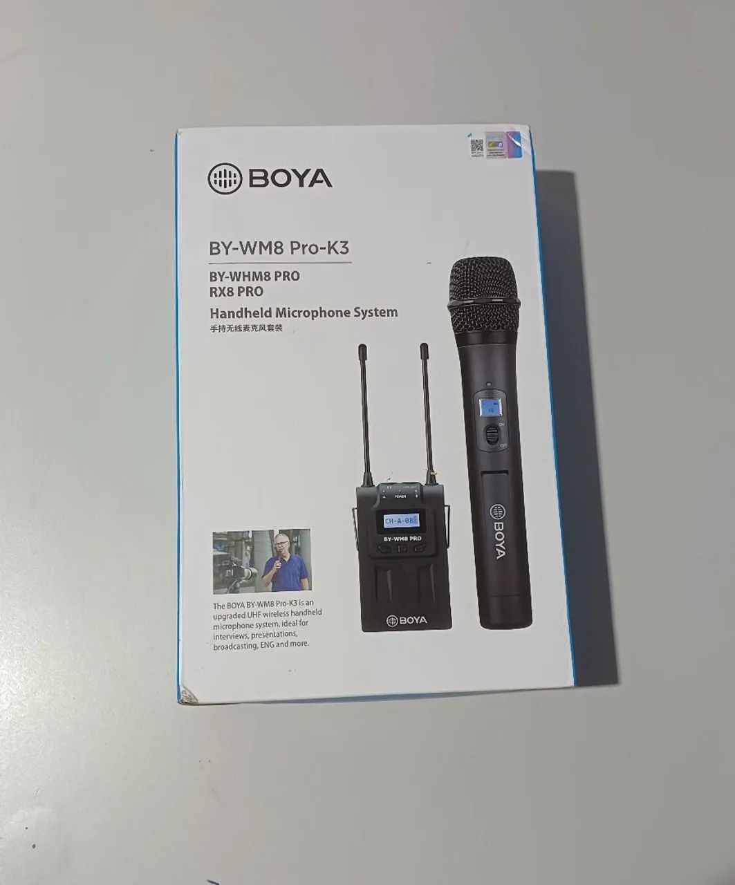 Microfone Sem Fio By-WM8 Pro-K3 Boya