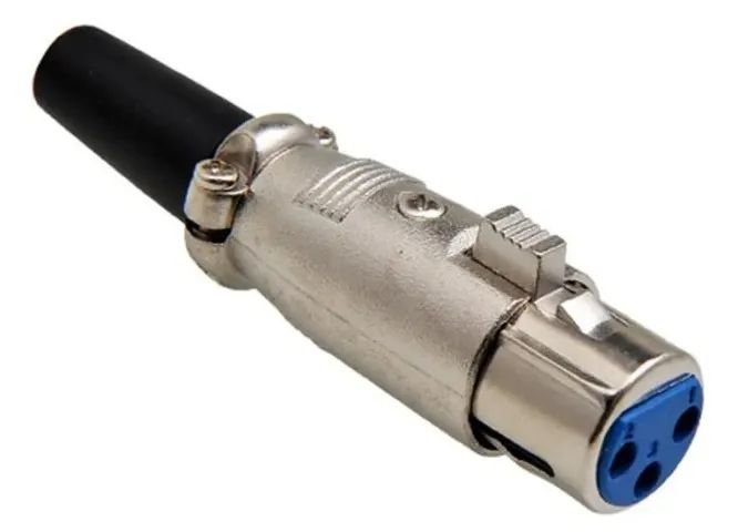 Conectores para microfones e cabos de áudio