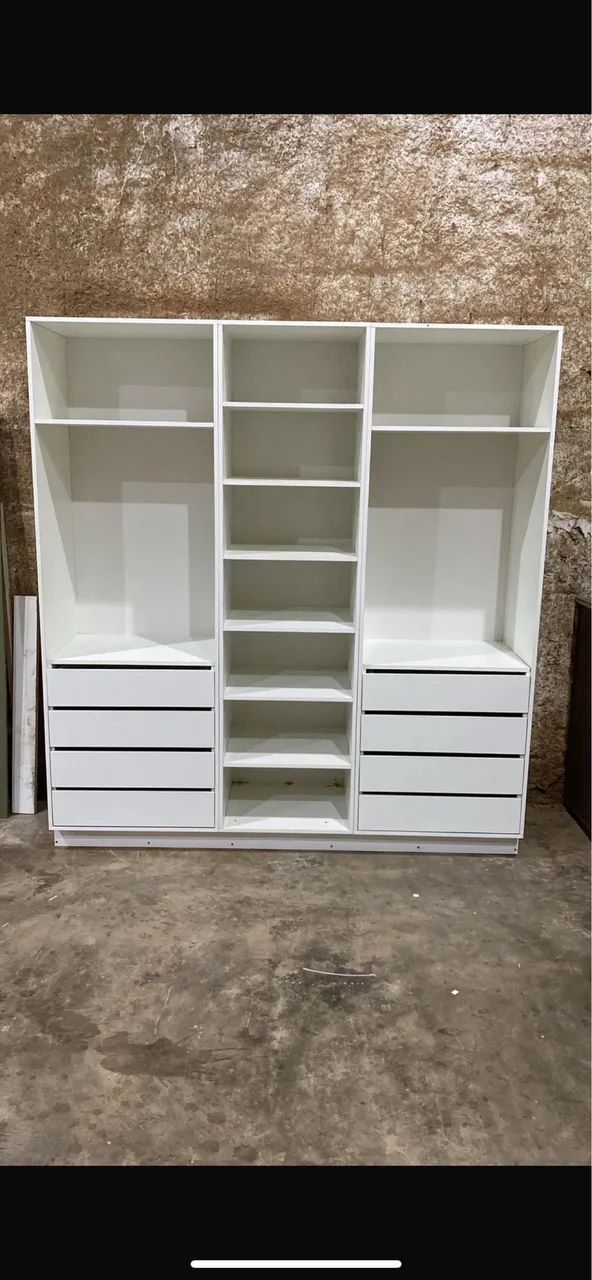 guarda roupa sem porta em mdf 