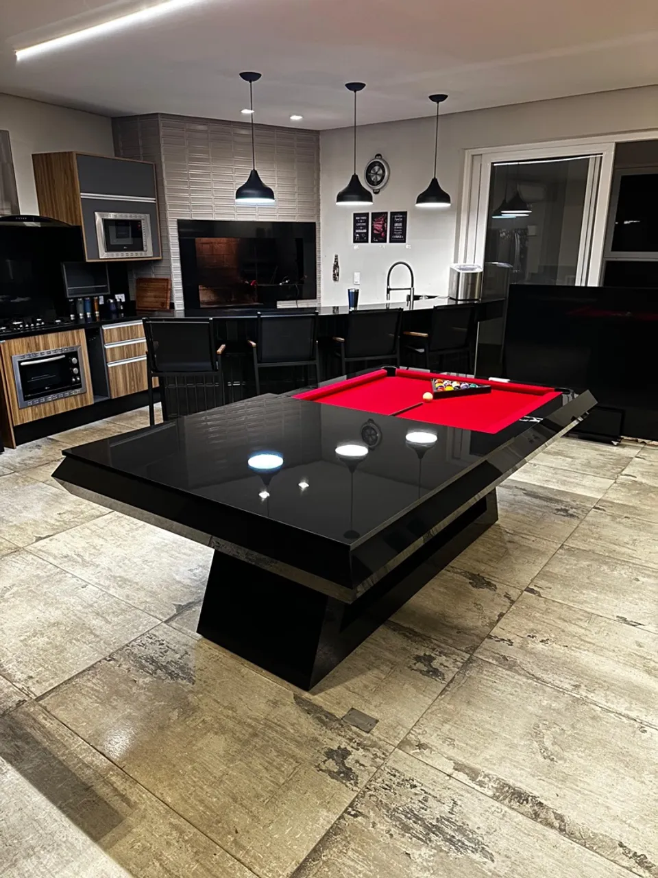 Mesa de bilhar modelo Carmello