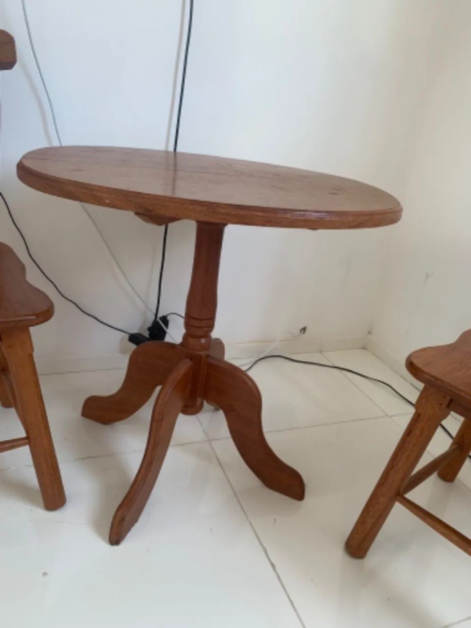 Mesa de madeira maciça Angelin  - Foto 2