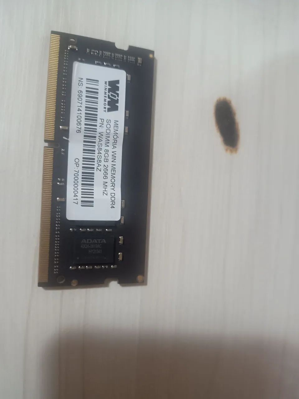 Memória RAM 8gb ddr4  SODIMM