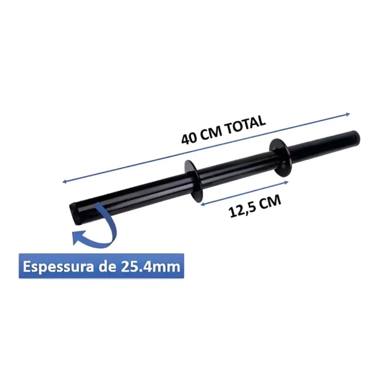 Barras ocas halteres musculação