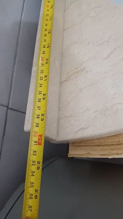 Pia de mármore com Cuba de porcelana e torneira com sensor de água quente  - Foto 5