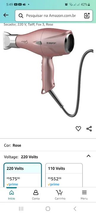 Secador de Cabelo Taiff FOX 2 - Foto 5