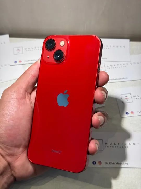 iPhone 13 128GB レッド iPhone 13 Apple (128GB) Vermelho, Tela de 6,1