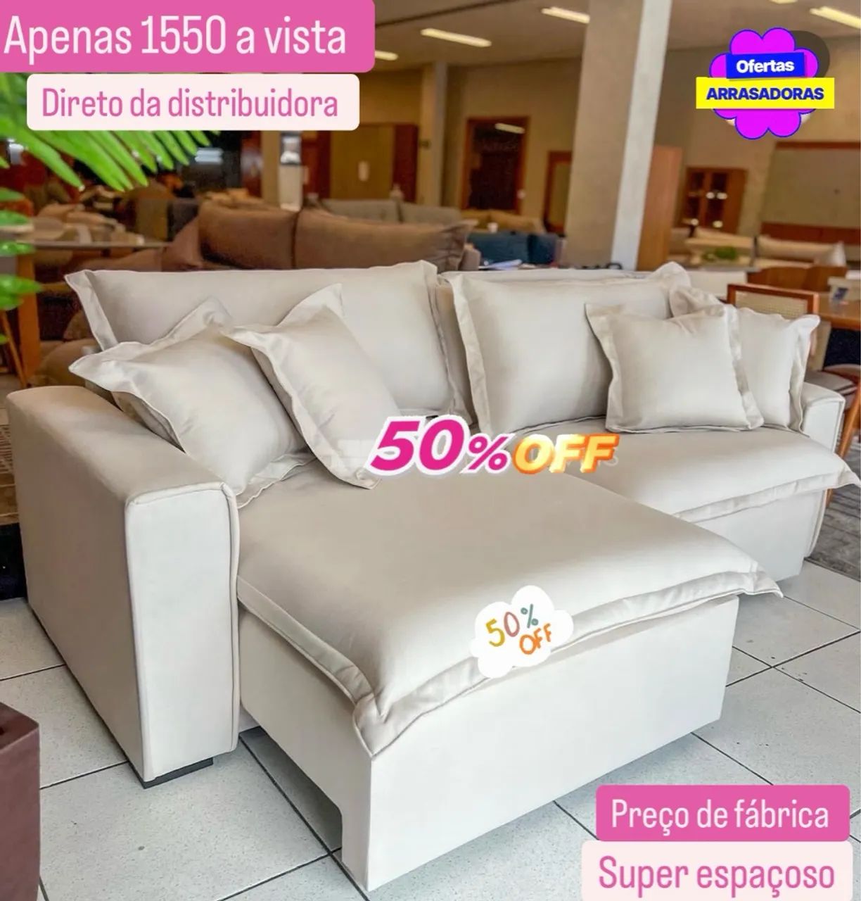 LUXURY SOFA FROM FACTORY WITH IMMEDIATE DELIVERY (RECLINING AND EXTENDABLE)
