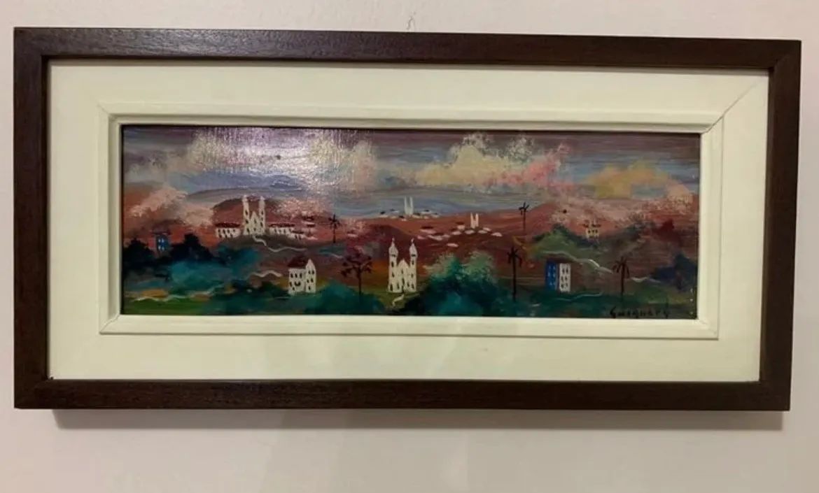 Guignard com documento 10x30 cm 