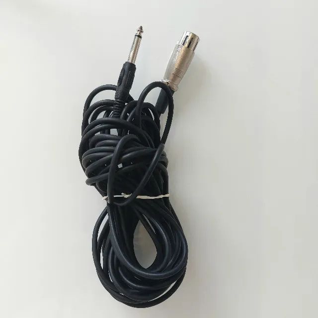 Cabo Microfone XLR Fêmea x P10 Mono 7,8m
