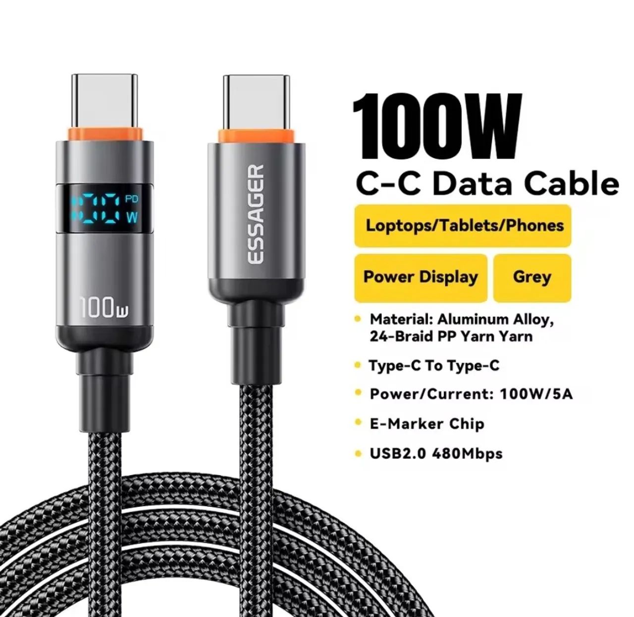 Cabo Essager Reforçado  Com Display 1 mts - Foto 4