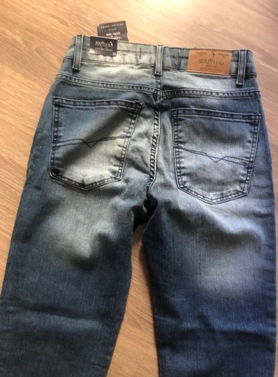 CALÇA JEANS DA SOUTH TAMANHO 34 - Foto 4