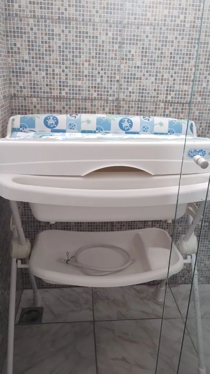 Vendo Banheira com Trocador Burigotto Splash - Peixinhos
