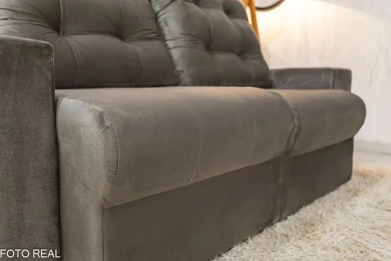 Sofá Retrátil e Reclinável 1,90m Mola Espiral OFERTA rf764 - Foto 2