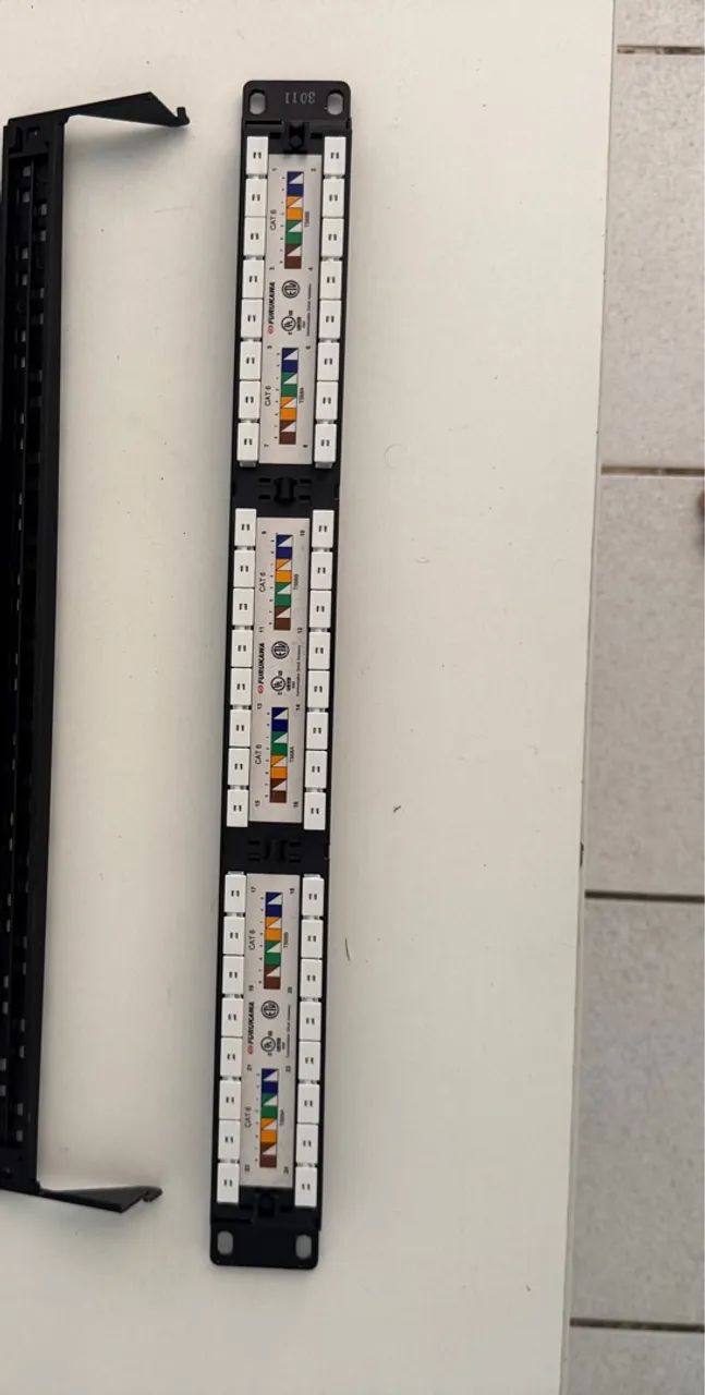 PATCH PANEL CAT6e 24 PORTS MODULAR MULTILAN FURUKAWA m64317906316033123