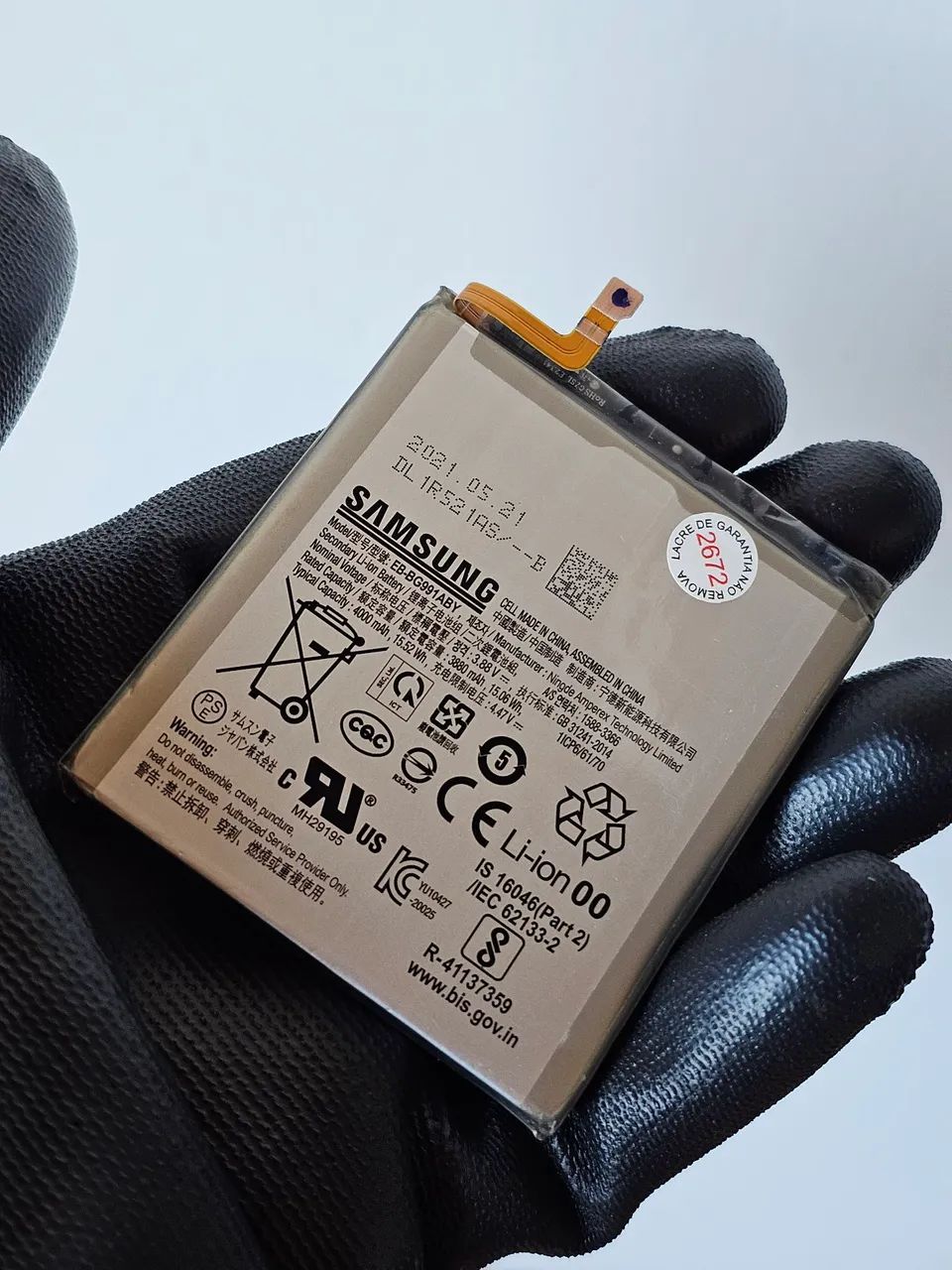 Bateria Original para Samsung Galaxy S21 G991b Nacional Retirada fotos reais #2672 - Foto 2