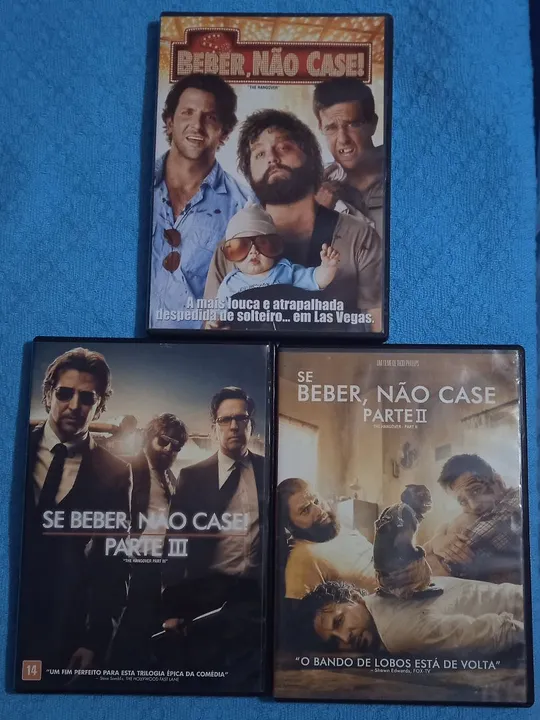 DVDs Originais Trilogia Se Beber Não Case