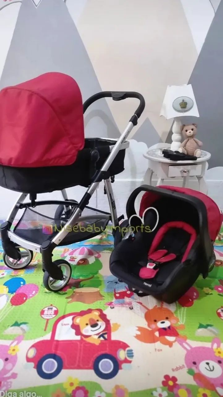 Carrinho Moisés e bebê conforto Estado de novo sem marca de uso com preço baixo 