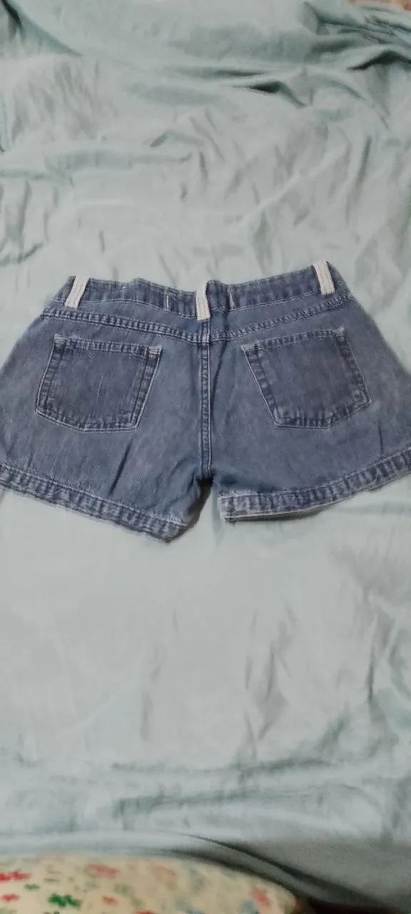 Short jeans azul, tam. 38 - Foto 5