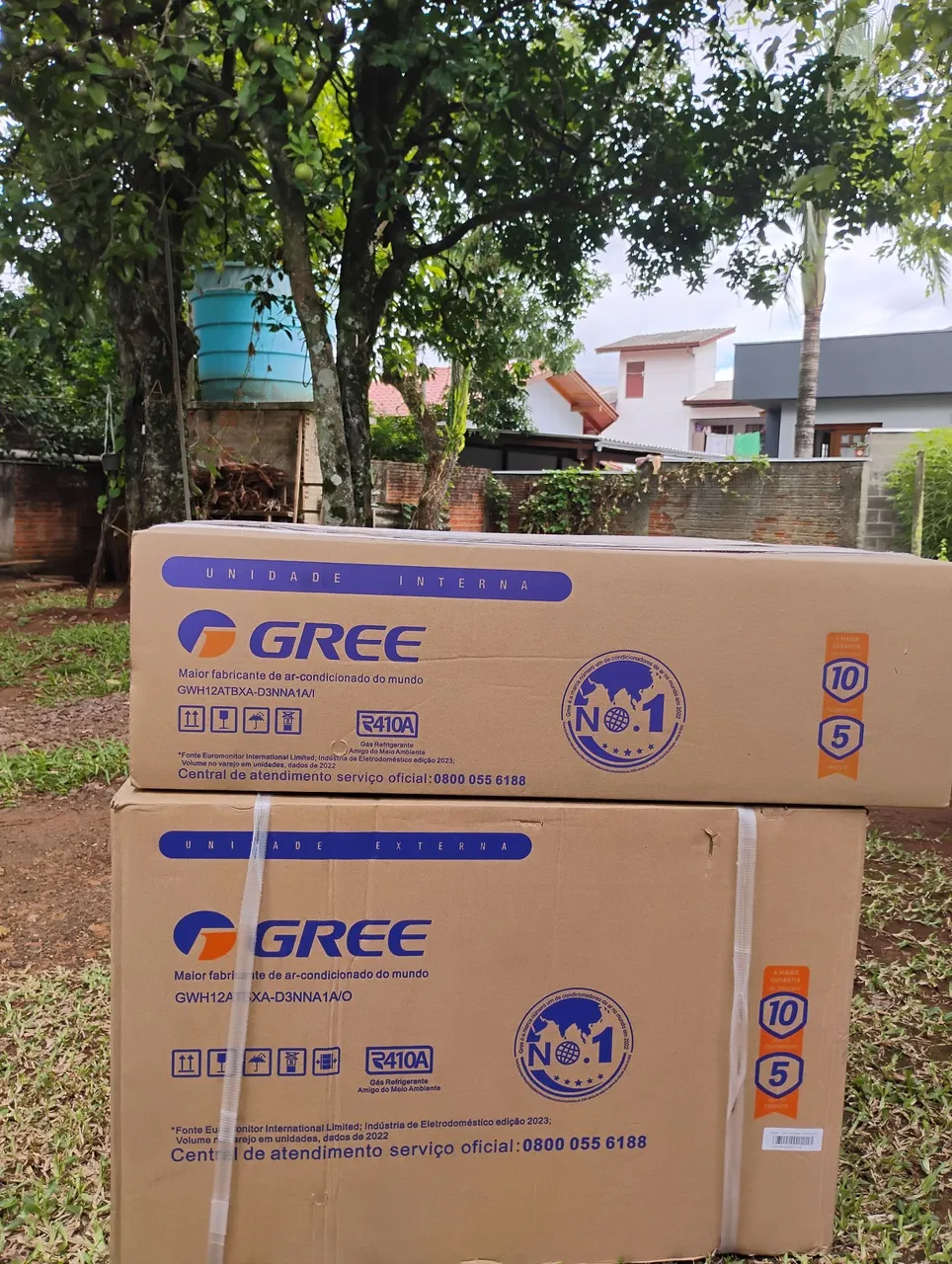 Ar Condicionado Gree GWH12ATBXA - Unidades Interna e Externa