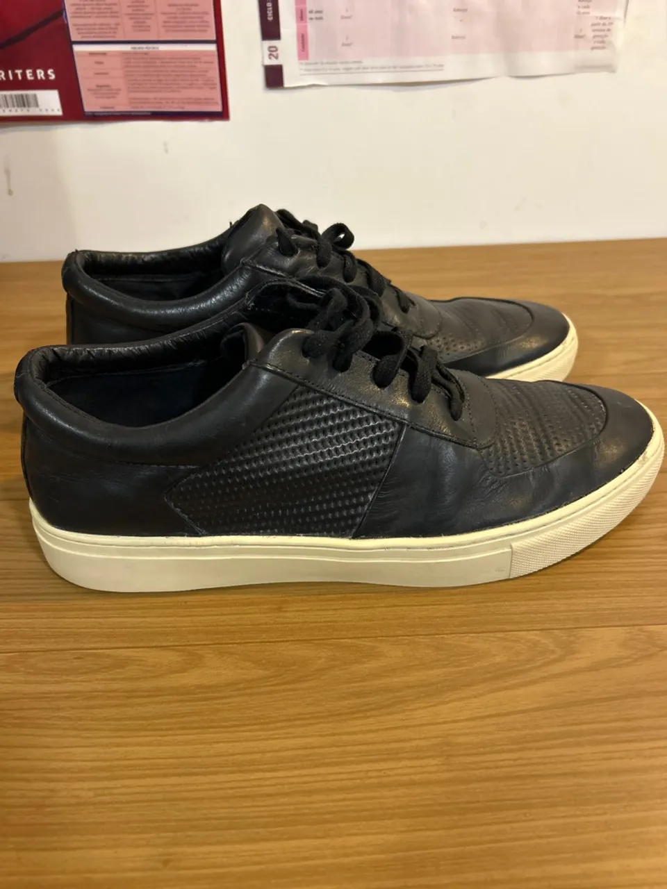 Tênis Casual Couro Preto