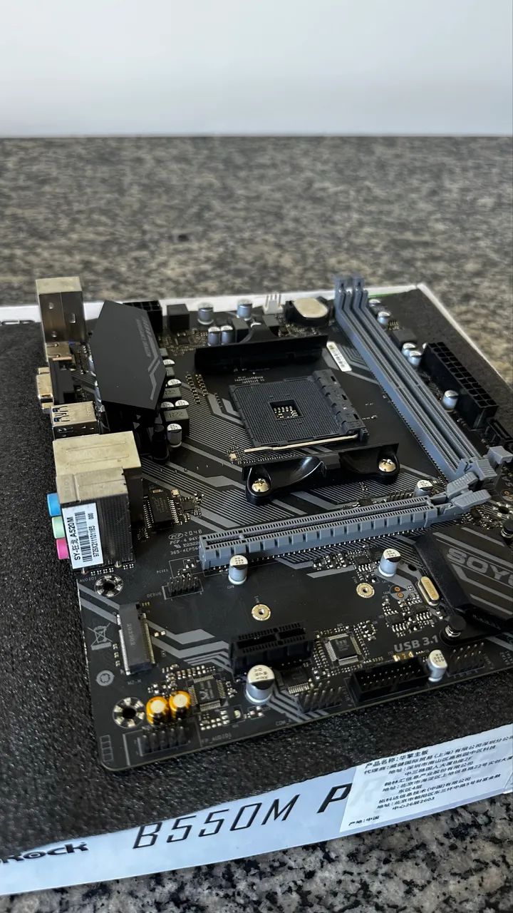 Placa mãe A520m soyo em perfeito estado - Foto 2