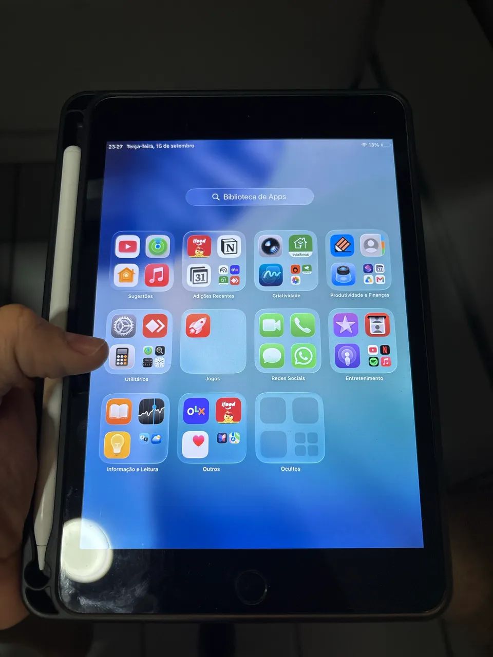 iPad mini 64gb com caneta baseus 