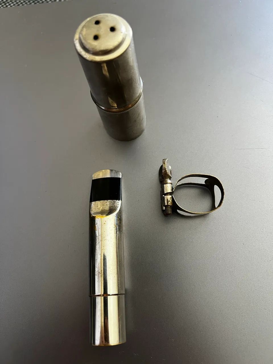 Boquilha sax alto niquelada 