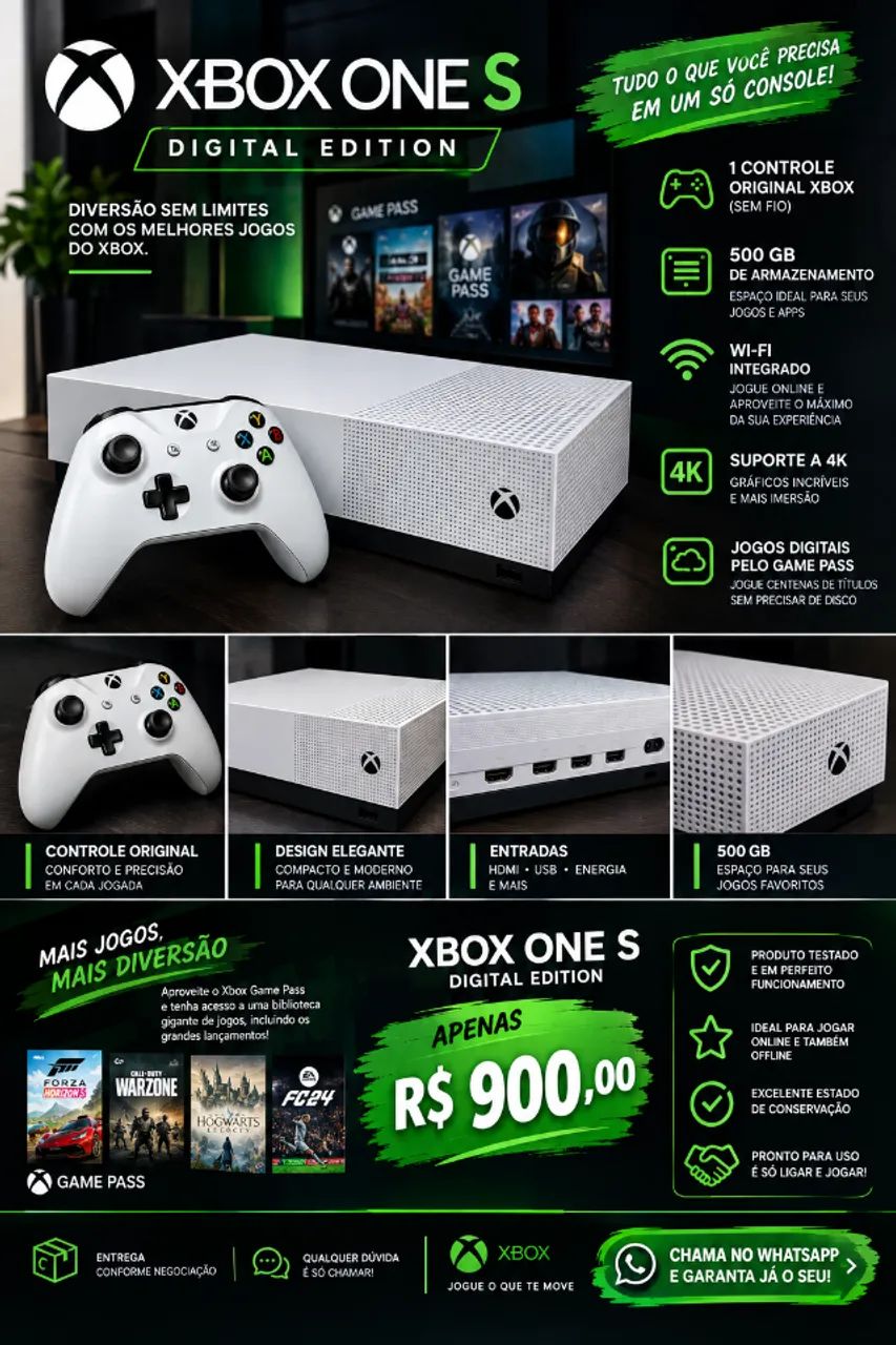 Xbox one s digital edition 