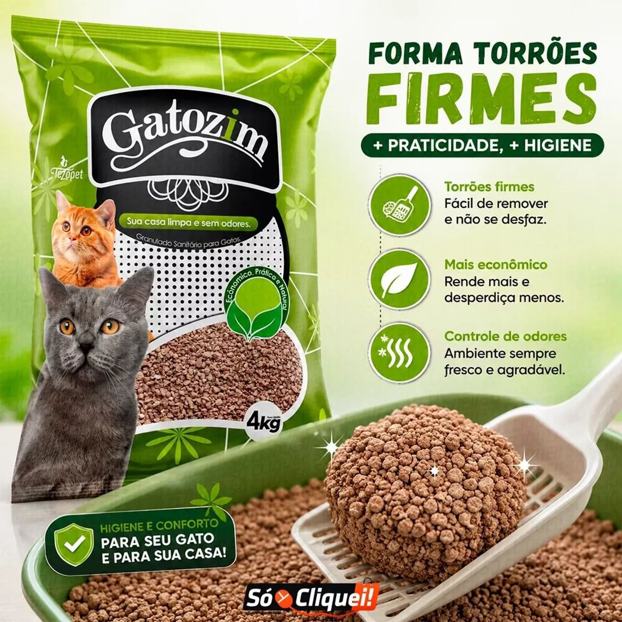 Vendo areia para gato 20kg - Foto 2