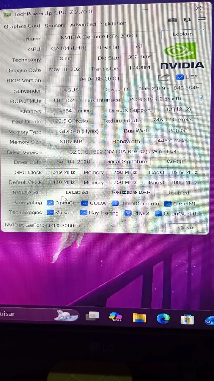 RTX 3060 TI ASUS Dual mini  - Foto 3
